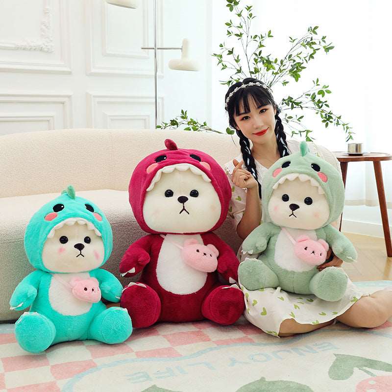 Transforming Lily Bear Dino Soft Toy