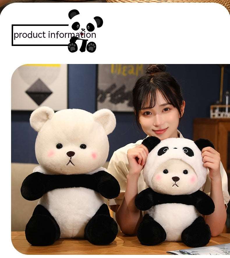 Giant Panda Teddy Plush Toy - Transforming Little Bear