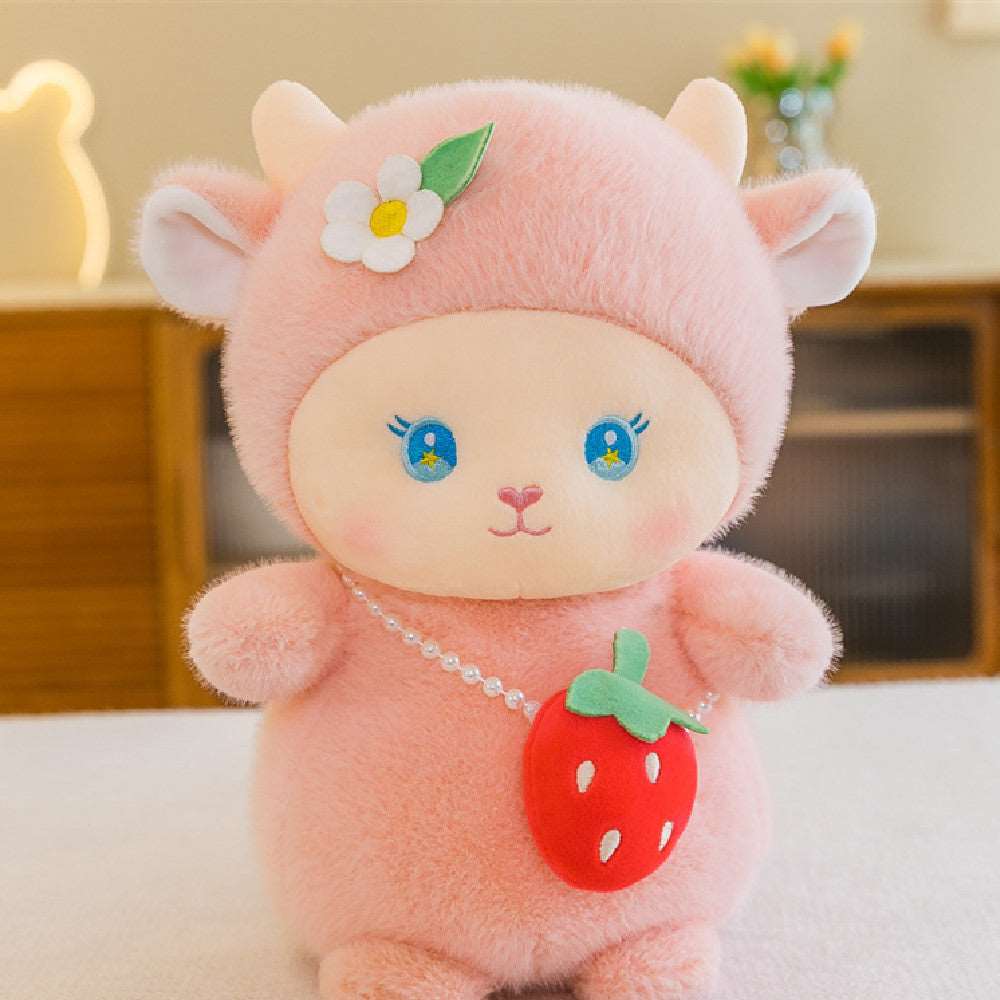 Dreamy Strawberry Lamb Doll