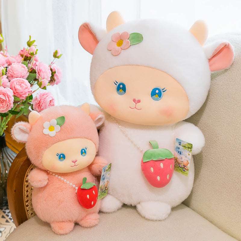 Dreamy Strawberry Lamb Doll