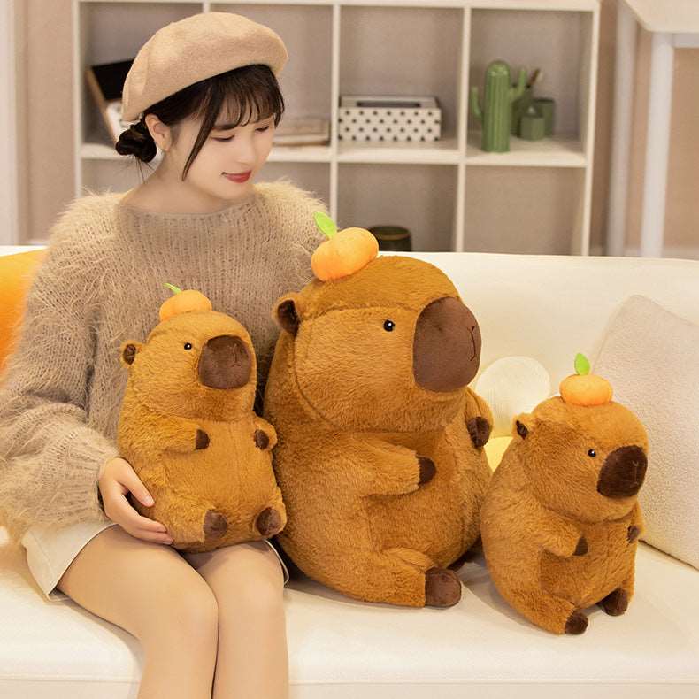 Cute Capybara Plush Desktop Companion