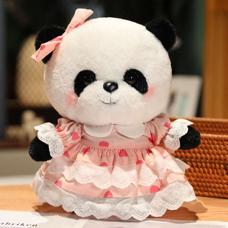 Adorable Princess Panda Plush Soft Toy