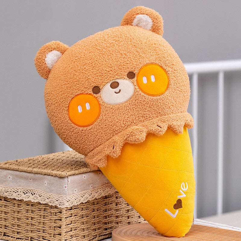 Cute Cartoon Animal Ice Cream Pillow Plush Toy