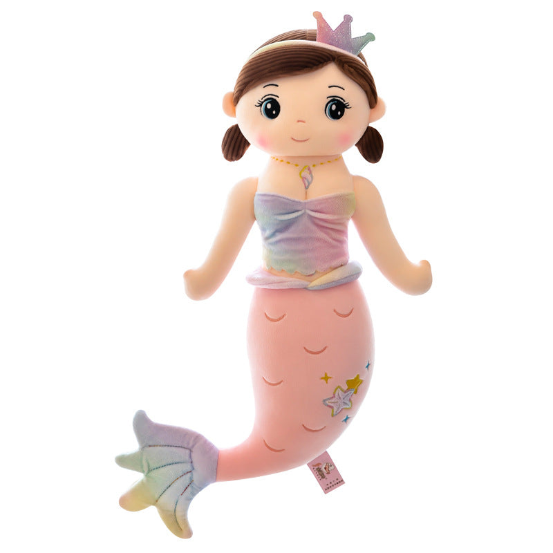 Close-up of Crown Mermaid Soft Toy - Ideal for Mermaid Toys Collection