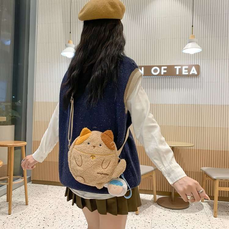 Adorable Plush Shoulder Bag for Stylish Girls