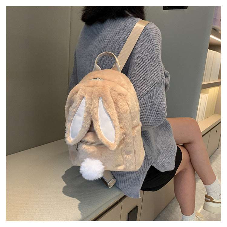 Adorable Rabbit Ears Mini Backpack for Trendy Girls