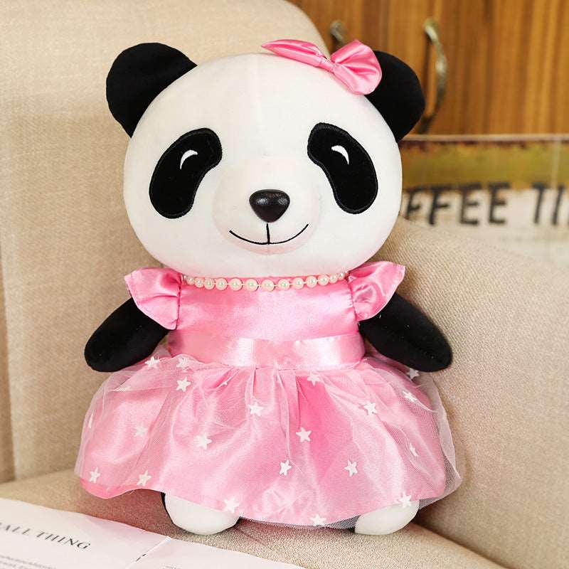 Wearing Skirt Panda Doll Plush Toys RiniShoppe