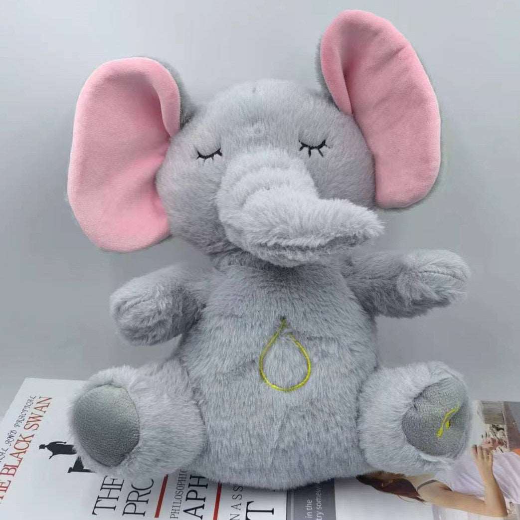 Cute Breathing & Soothing Elephant Soft Plush Toy