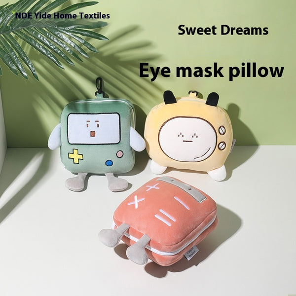 Storage Eye Mask U-shape Pillow Travel Portable Hanging Luggage