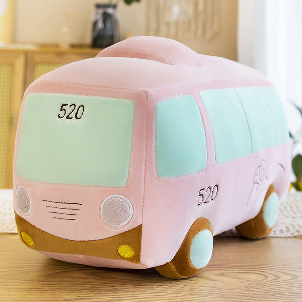 Zooming Plush Toy Bus Vehicles