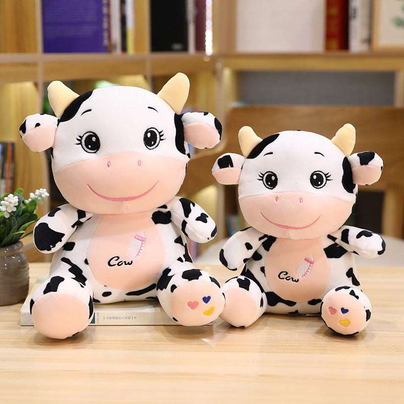 Adorable MengMeng Baby Cow Plush Toy