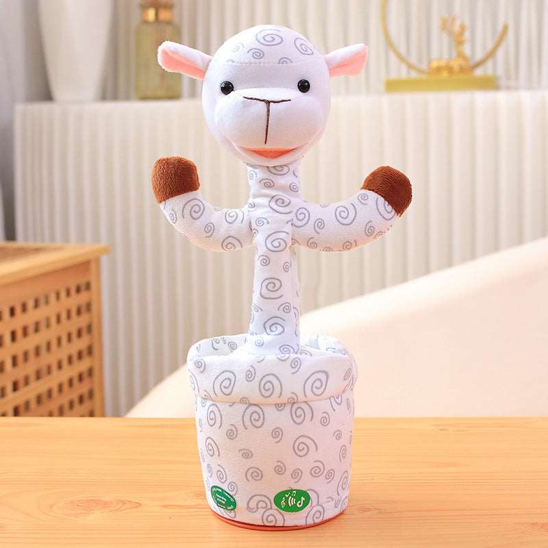 Musical toys for infants - Soft plush white horse