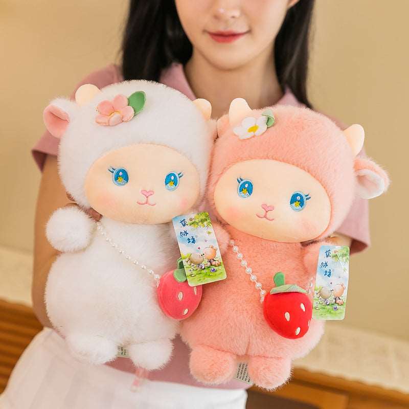 Dreamy Strawberry Lamb Doll