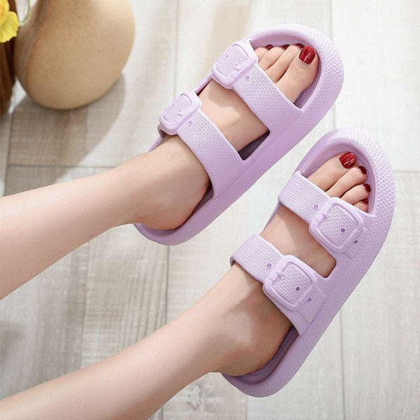 Colorful Buckle Slippers for Everyone