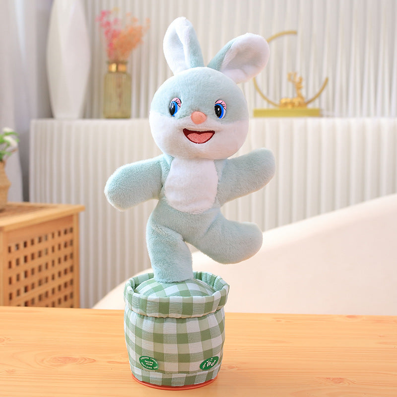 Musical toys for 2 year olds - Blue rabbit plush doll