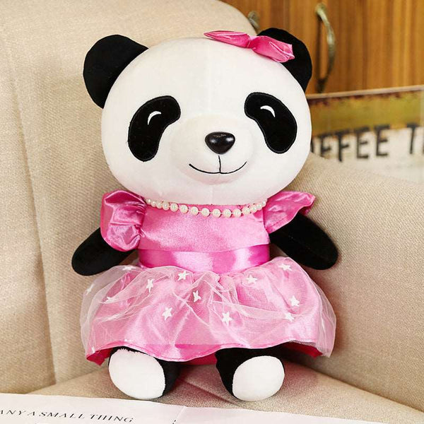 Wearing Skirt Panda Doll Plush Toys RiniShoppe